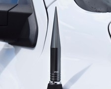 True Spike Gunmetal 5 Billet Fat Spiked Amfm Radio Antenna For Chevy Silverado