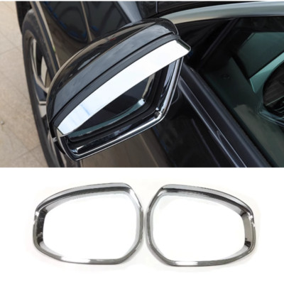 For Toyota Crown 2023-2025 Chrome Rain Eyebrow Rearview Mirror Frame 2pcs