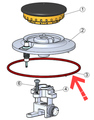 Stiga Anello O-Ring Per HPS 235 R