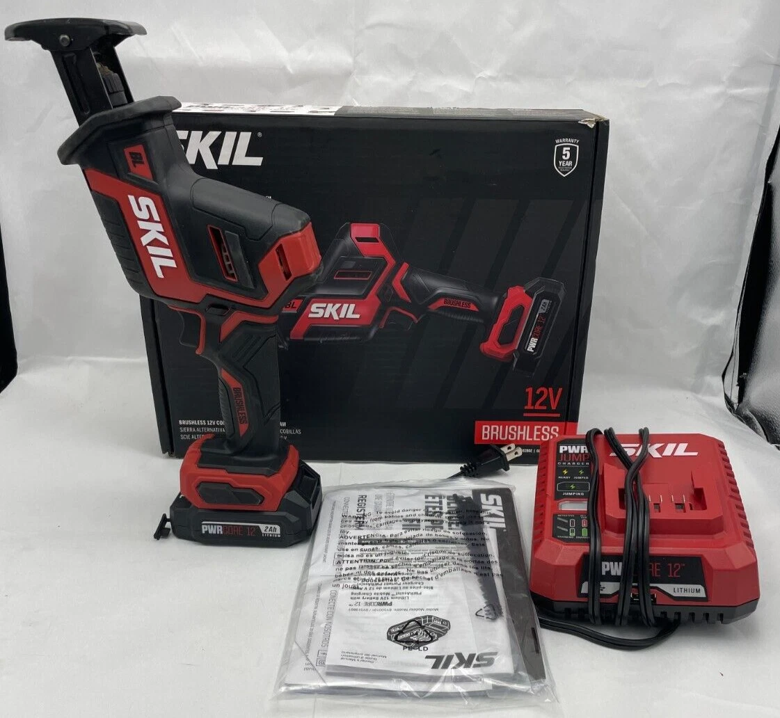 ️‍SKIL PWRCore 12 Brushless 12V Compact Reciprocating Saw Kit eBay