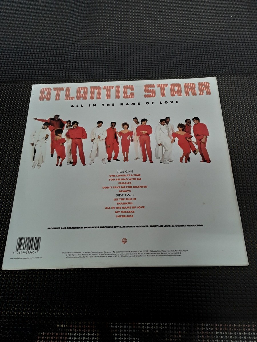 Atlantic Starr-All In The Name Of Love | eBay