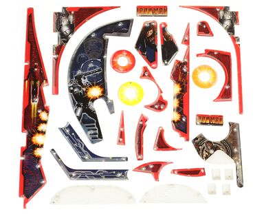 Stern Pinball Flipper Spielfeld Plastik Set Iron Man #803-5000-B3
