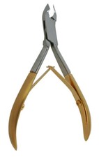 Cuticle Nippers Gold Professional Quality Nail Skin Care Manicure Pedicure Tools