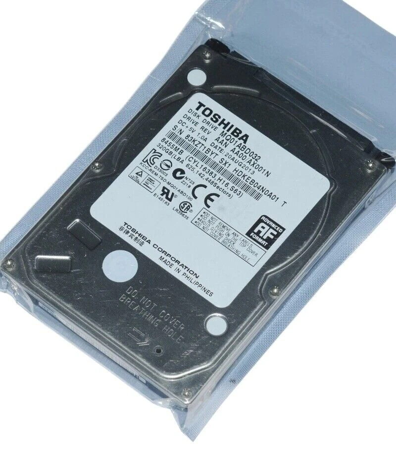 Toshiba MQ01ABD032 AAT AA10/AX0A3M 320GB 2.5" SATA HDD - Image 2 of 4