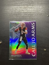 JOE BURROW PURPLE CALL TO ARMS PRIZM HOLO BENGALS