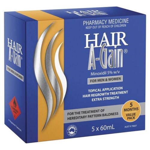 Hair A Gain 5 x 60ml (5 months supply) For Men & Women Hair Loss Treatment - Picture 1 of 2