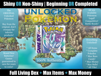 Pokémon Silver Sur GBC/GBA – Tous Les 251 Pokémon Shiny – Occasion (PEGI 3)