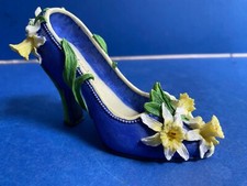 Lovely 1990’s Willow Hall Flowers Of The Month March Shoe Daffodil