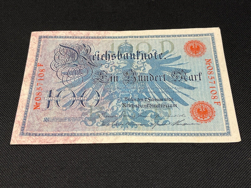German 100 Marks 1908 117 years old! Lot 3