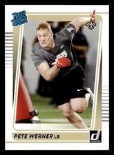Pete Werner 2021 Donruss RATED ROOKIE #322 New Orleans Saints FOOTBALL RC