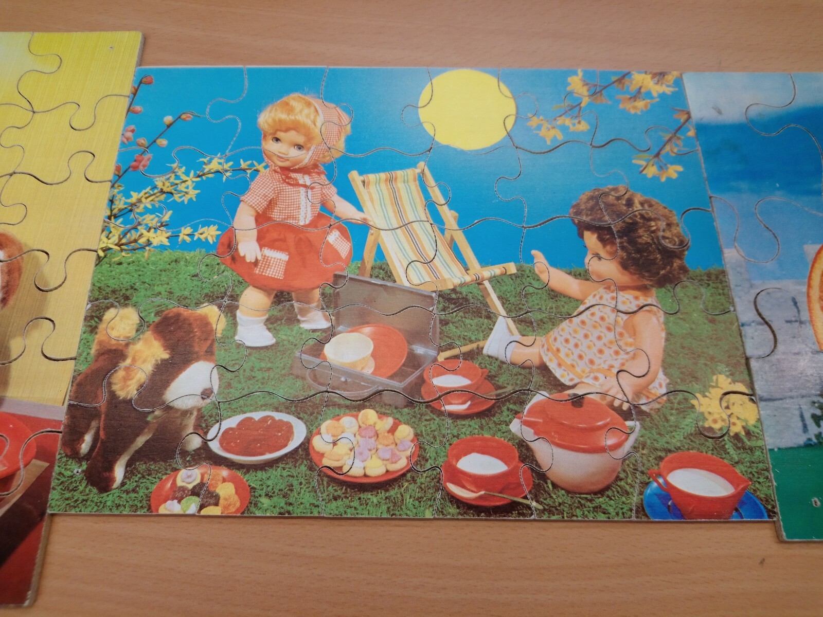 3 Kids Junior Jigsaws Wooden Vintage 54 Pcs/ 30 Pcs/ 15 Pcs /JK3W eBay