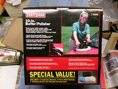 ** CRAFTSMAN - 10 inch - BUFFER - POLISHER - nbr 10626 - barely used w ...