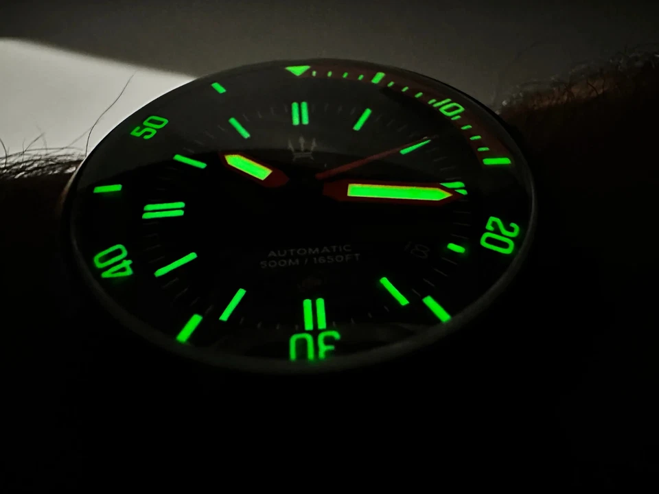 Reloj de buceo automático Maratac DC-50 negro DLC, limitado 250 (sin correa de metal) Foto 4 de 4