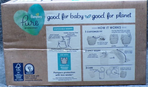 Pampers Pure Protection Hybrid Diaper 62 Disposable Inserts..................C1 - Picture 2 of 6