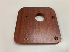 RARE VINTAGE NOS ORIGINAL SMALL ARMBOARD MAHAGONY WITH 2 DRILL OUT