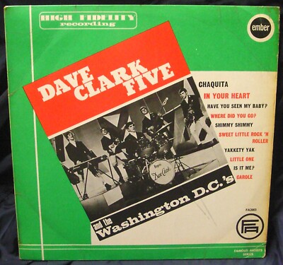 THE DAVE CLARK FIVE & THE WASHINGTON DC's  - LP- 1965 - EMBER FA2003