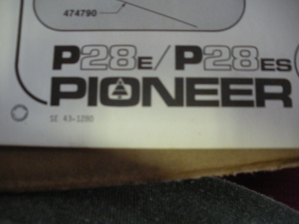 pioneer chainsaw P28/P28ES ILLUSTRATED PARTS FOLD OUT vintage 