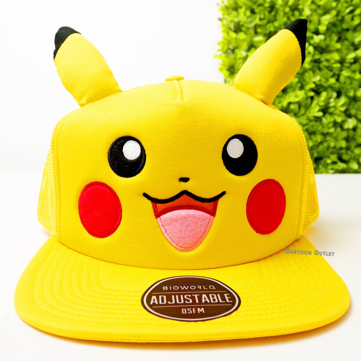 帽子 pika.a Pokemon Pikachu 3D Ears Cap Adjustable Youth Adult Snapback Hat
