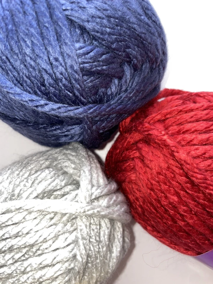 Annies Caring Crochet Kit Club *Take 60 Hats* Red Gray Navy Yarn Acrylic - Image 3 of 4