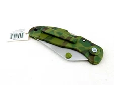 Folding Knife, Camo 4" Knife, Locking Blade, Half Serrated Blade, Composite Case