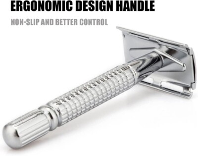 Herren Double Edge Safety Razor Classic Shaving Vintage Safety Männerrasierer, Rasierer