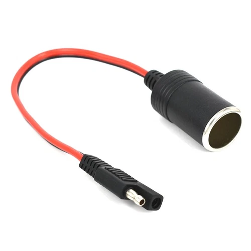 SAE to 12V Motorcycle Female Socket Adapter Cable for w/ SAE 2