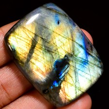 Natural Labradorite Radiant Shape Cabochon Gemstone 113 Ct. 42X32X8 mm EE-34606