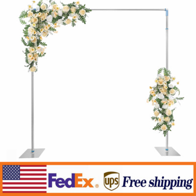 10ft x 10ft Backdrop Stand Pipe Kit Heavy Duty Wedding Back Adjustable Stand