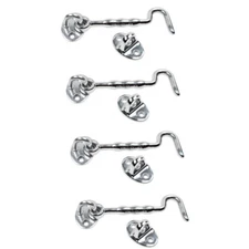 4" Boat Deck Cabin Hook Latch Stainless Steel Hardware Hook Door Window 4 Pcs