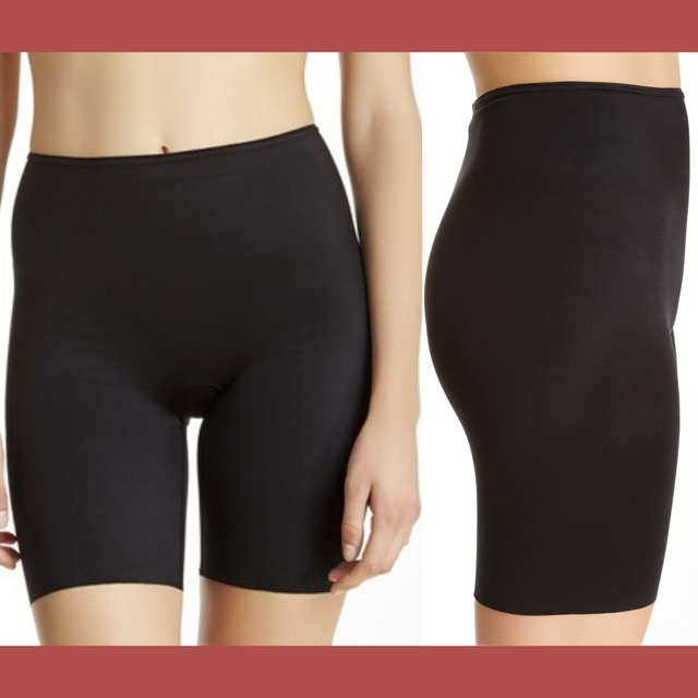 NWT SPANX Slimplicity Mid Thigh Slimmer Tummy Shaper Black [SZ Medium