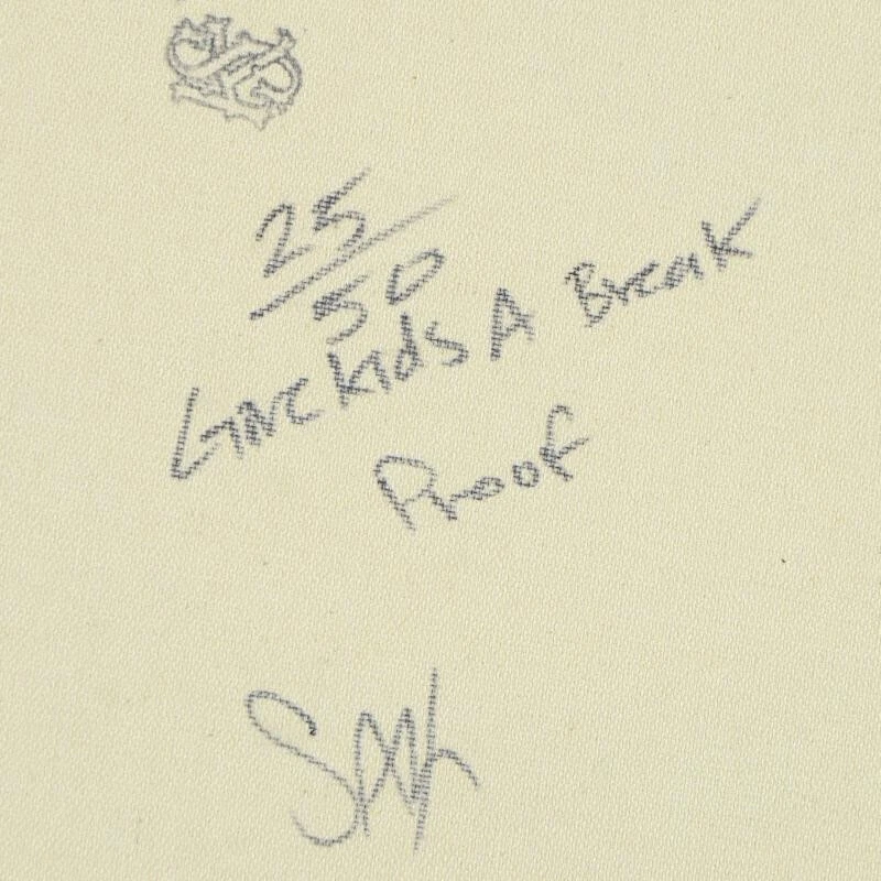 Steve Kaufman (1960-2010) "Letreros de dólar serigrafía sacada a mano sobre lienzo" Foto 3 de 3