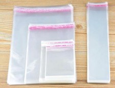 Clear OPP plastic flat bags with Self Adhesive Resealable Packing Poly Bags