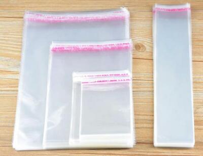 Clear OPP plastic flat bags with Self Adhesive Resealable Packing Poly Bags
