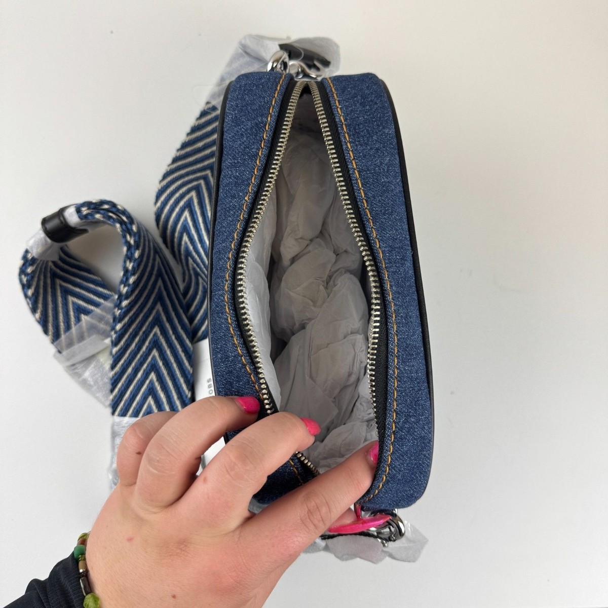 Marc Jacobs Denim Camera Bag Flash Crossbody 4S5HCR021H02