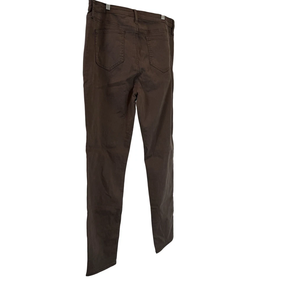 NUEVO Pantalones ajustados Buffalo David Bitton Hanna tiro alto suaves elásticos 14/34 marrón Foto 2 de 4