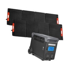 Uimoso Centrale Portable 3000W 3072Wh avec 2x Panneaux Solaires 200W