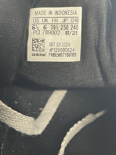 Lego Adidas Boys Skate Shoes 6.5 Black Blue - Picture 9 of 11