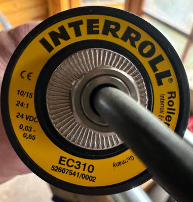Interroll RollerDrive Trommelmotor EC310 750mm Ubersetzung 24:1,  24VDC NEU