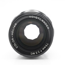 Voigtländer Camera Lenses 75mm Focal f/2.5 Maximum Aperture for