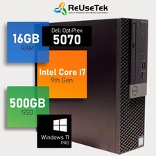 Dell OptiPlex 5070 SFF Intel i7-9700 3.00GHz 16GB RAM 512GB NVMe SSD Win 11 Pro