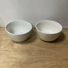 Project 62 Avesta Stoneware 6⅛"x3" White Soup/Cereal Bowls Set of 2