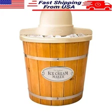 Electric Ice Cream Maker Soft Serve Frozen Yogurt Gelato Quick Easy Appliance US