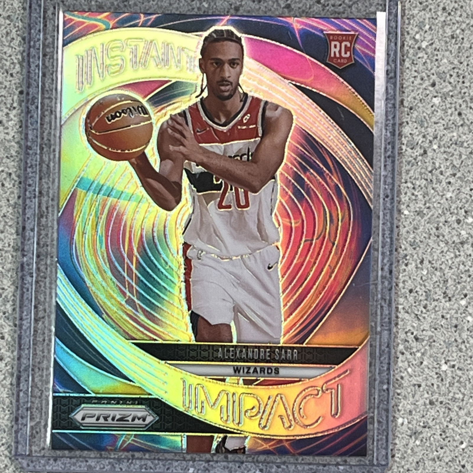 2024-25 Panini Prizm Instant Impact Alexandre Sarr RC SILVER #1 Wizards