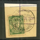 DANZIG 173 USED COAT OF ARMS, ON POSTCARD STOCK #4