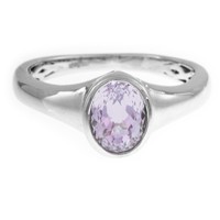 Cavill Ring Kunzit 1,4Ct Oval 925 Sterlingsilber Damen Schmuck Lila