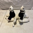 Vintage Anco Pair of Heritage Court Porcelain Cat Dolls Plush  — photo 6
