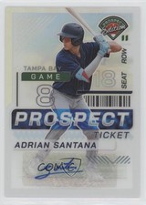 2024 Panini Prospect Edition Silver Prizm Signatures Adrian Santana Auto 10w8