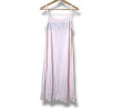 Earth Angels Vintage 100% Cotton Pink Nightgown S Cottagecore Shabby Chic NWT