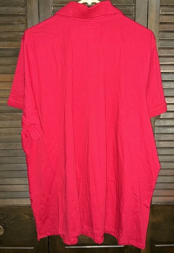 Woman Within Poloshirt 3X Plus 30/32 einfarbig rot Hemd geknöpft Kurzarm neu ohne Etikett - Bild 3 von 3