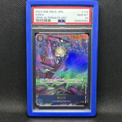 One Piece Japanese Sanji OP06-119 SEC (ALT ART) Wings of The Captain - PSA 10
